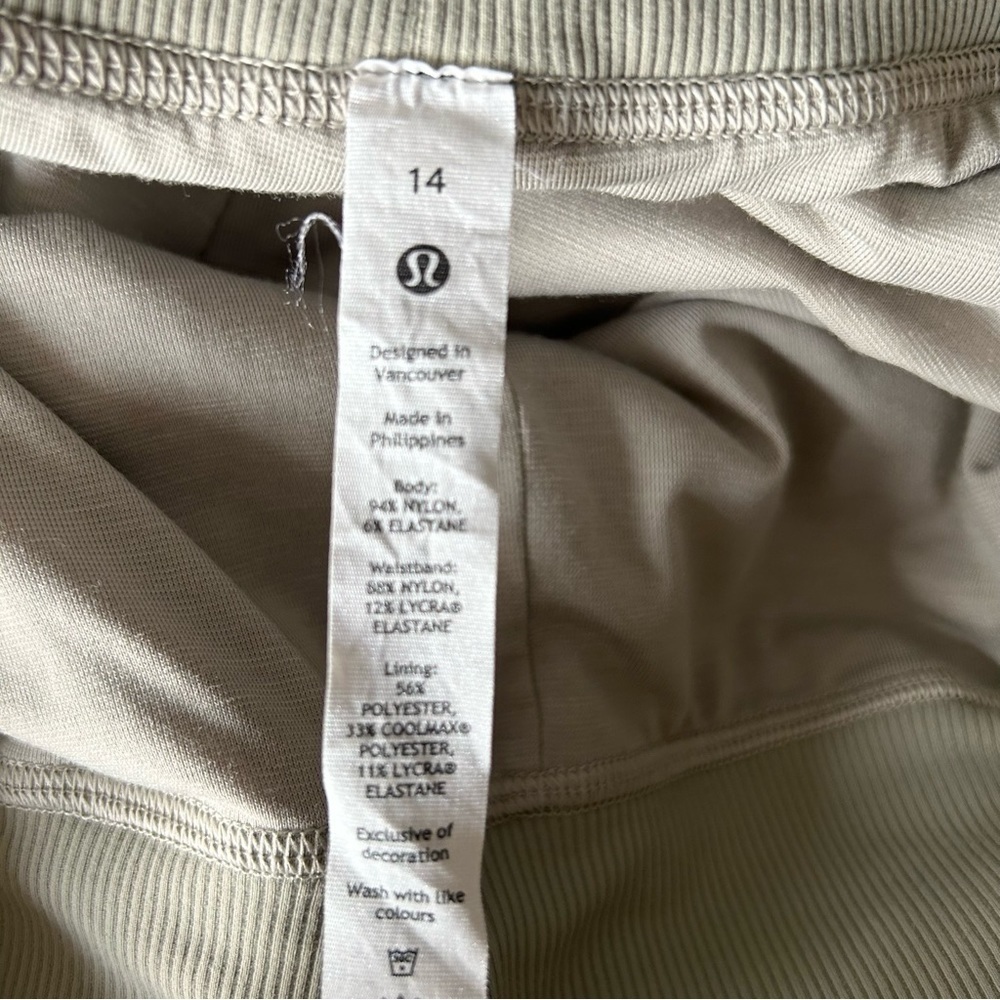 Lululemon 2022 Dance Studio Mid-Rise Crop 25" Raw Linen 14 - Picture 10 of 13